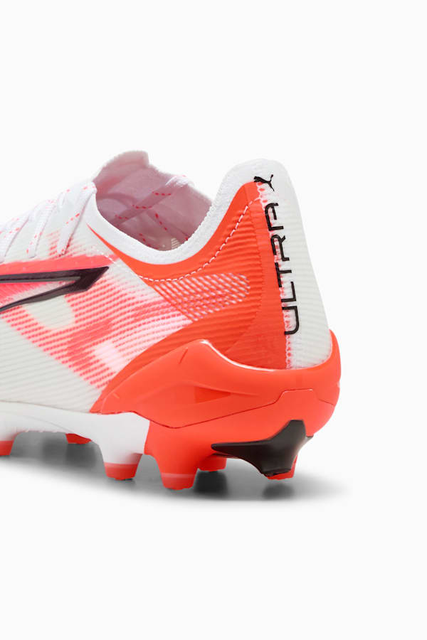 ULTRA 5 ULTIMATE AG Football Boots Unisex, PUMA White-PUMA Black-Glowing Red, extralarge