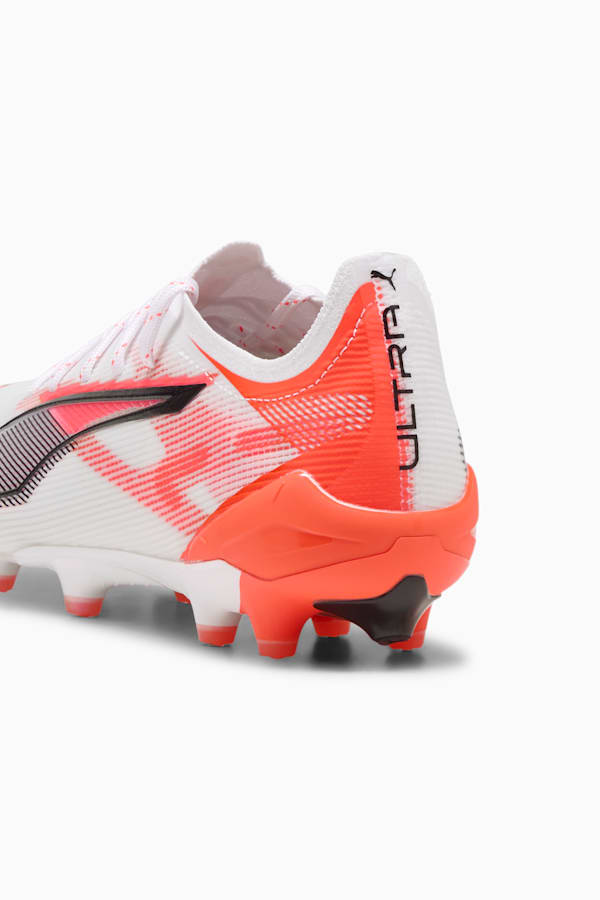 ULTRA 5 ULTIMATE AG Football Boots Women, PUMA White-PUMA Black-Glowing Red, extralarge