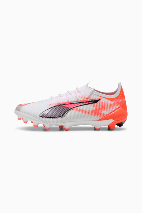 ULTRA 5 ULTIMATE AG Football Boots Women, PUMA White-PUMA Black-Glowing Red, extralarge
