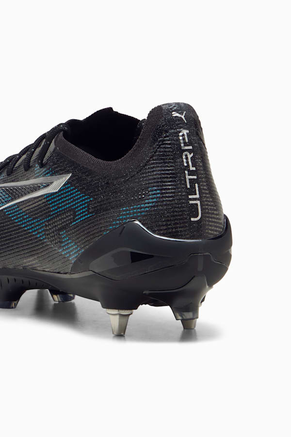 ULTRA 5 ULTIMATE MxSG Football Boots Unisex, PUMA Black-PUMA Silver-Bright Aqua, extralarge-GBR