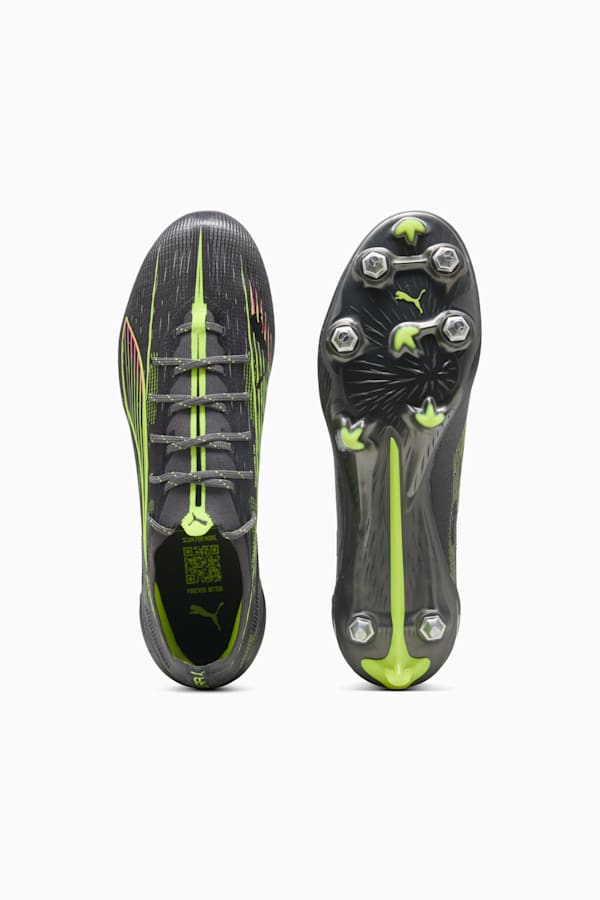 ULTRA 5 ULTIMATE MxSG Football Boots Unisex, Matte Aged Silver-Yellow Alert-Sun Struck, extralarge-GBR