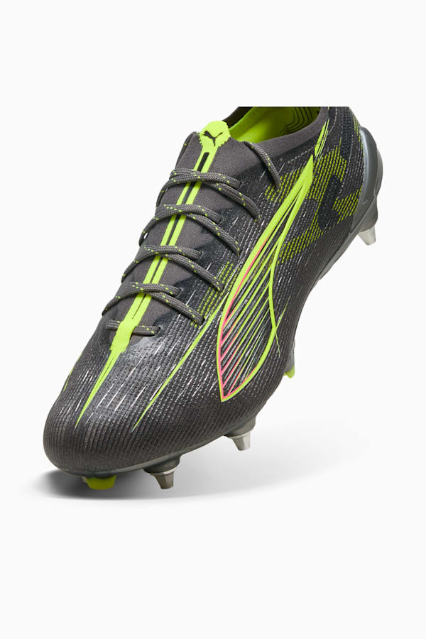 ULTRA 5 ULTIMATE MxSG Football Boots Unisex, Matte Aged Silver-Yellow Alert-Sun Struck, extralarge-GBR
