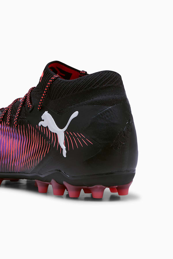 FUTURE 8 ULTIMATE MG Football Boots Unisex, PUMA Black-PUMA White-Glowing Red, extralarge-GBR