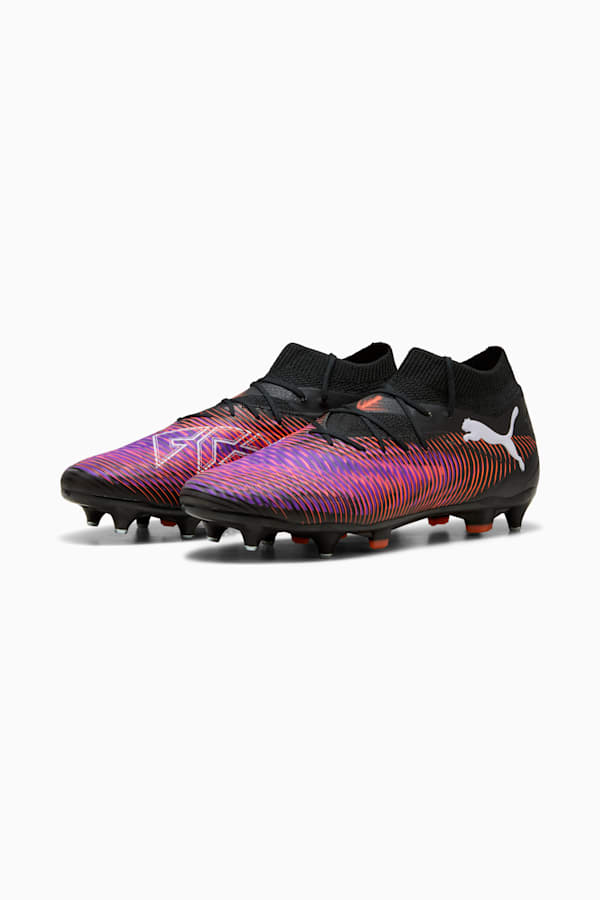 FUTURE 8 PRO MxSG Football Boots Unisex, PUMA Black-PUMA White-Glowing Red, extralarge