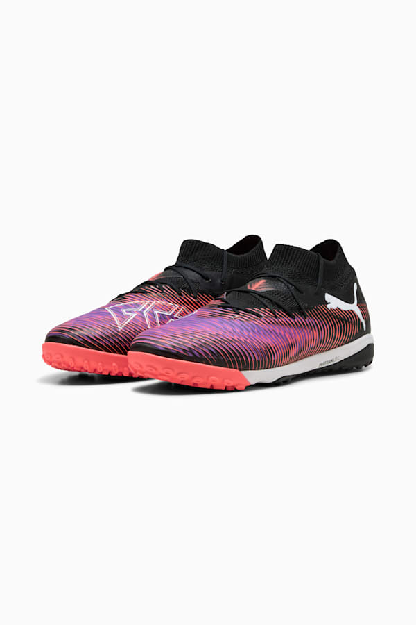 FUTURE 8 PRO Cage Football Boots Unisex, PUMA Black-PUMA White-Glowing Red, extralarge