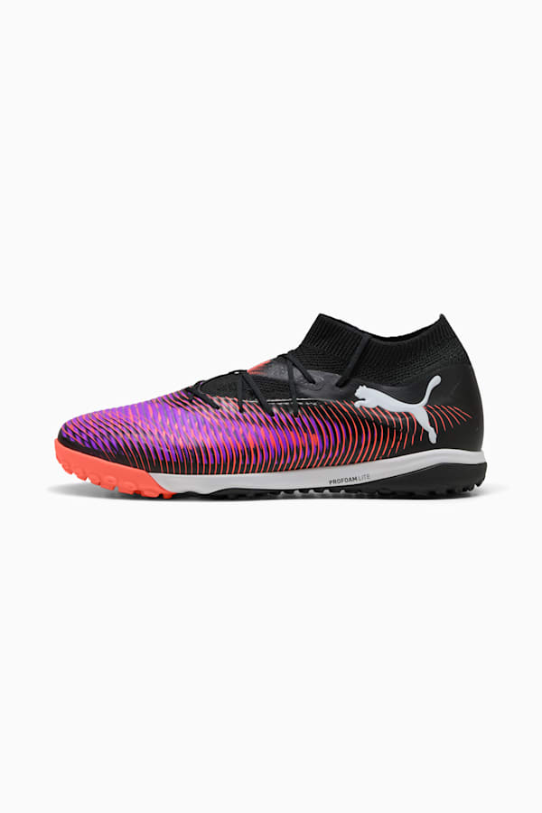 FUTURE 8 PRO Cage Football Boots Unisex, PUMA Black-PUMA White-Glowing Red, extralarge