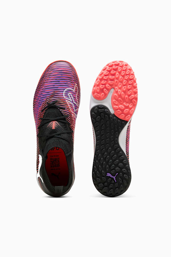 FUTURE 8 PRO Cage Football Boots Unisex, PUMA Black-PUMA White-Glowing Red, extralarge