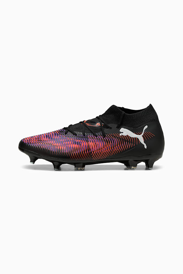 FUTURE 8 MATCH MxSG Football Boots Unisex, PUMA Black-PUMA White-Glowing Red, extralarge