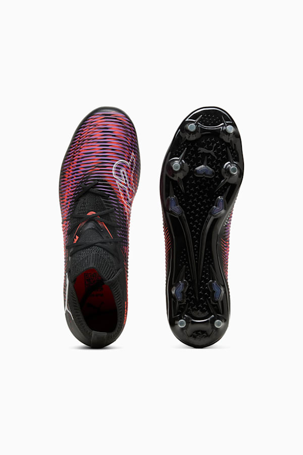 FUTURE 8 MATCH MxSG Football Boots Unisex, PUMA Black-PUMA White-Glowing Red, extralarge