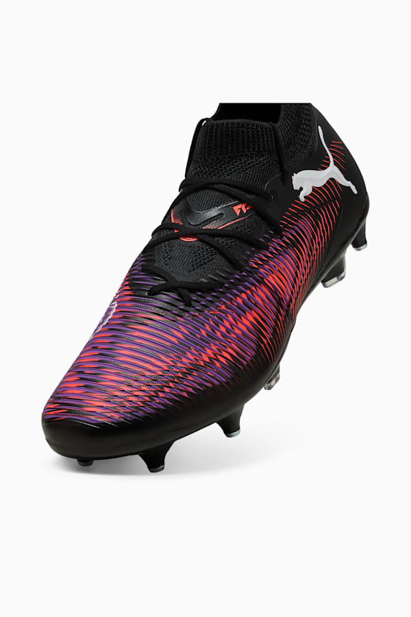 FUTURE 8 MATCH MxSG Football Boots Unisex, PUMA Black-PUMA White-Glowing Red, extralarge