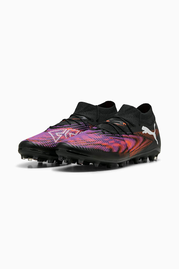 FUTURE 8 MATCH MG Football Boots Unisex, PUMA Black-PUMA White-Glowing Red, extralarge-GBR