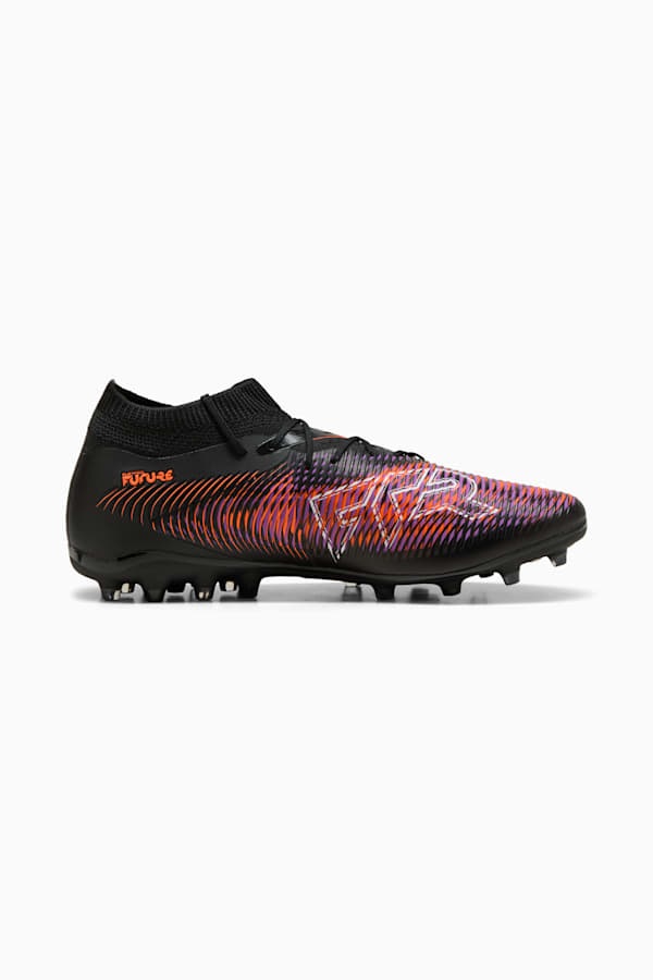 FUTURE 8 MATCH MG Football Boots Unisex, PUMA Black-PUMA White-Glowing Red, extralarge-GBR