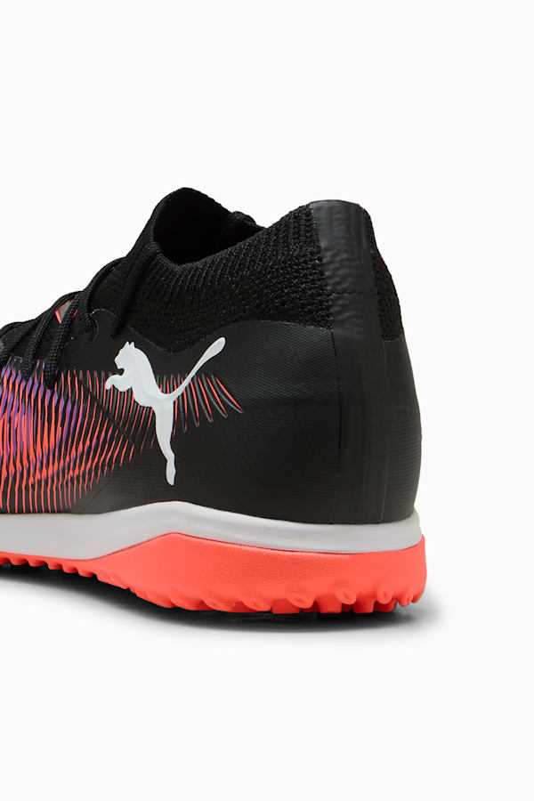 FUTURE 8 MATCH TT Football Boots Unisex, PUMA Black-PUMA White-Glowing Red, extralarge