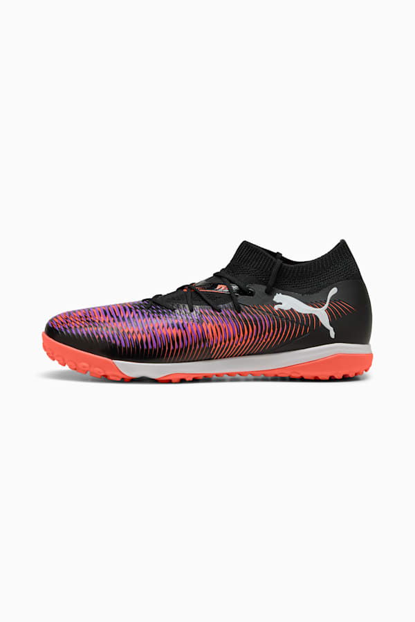 FUTURE 8 MATCH TT Football Boots Unisex, PUMA Black-PUMA White-Glowing Red, extralarge