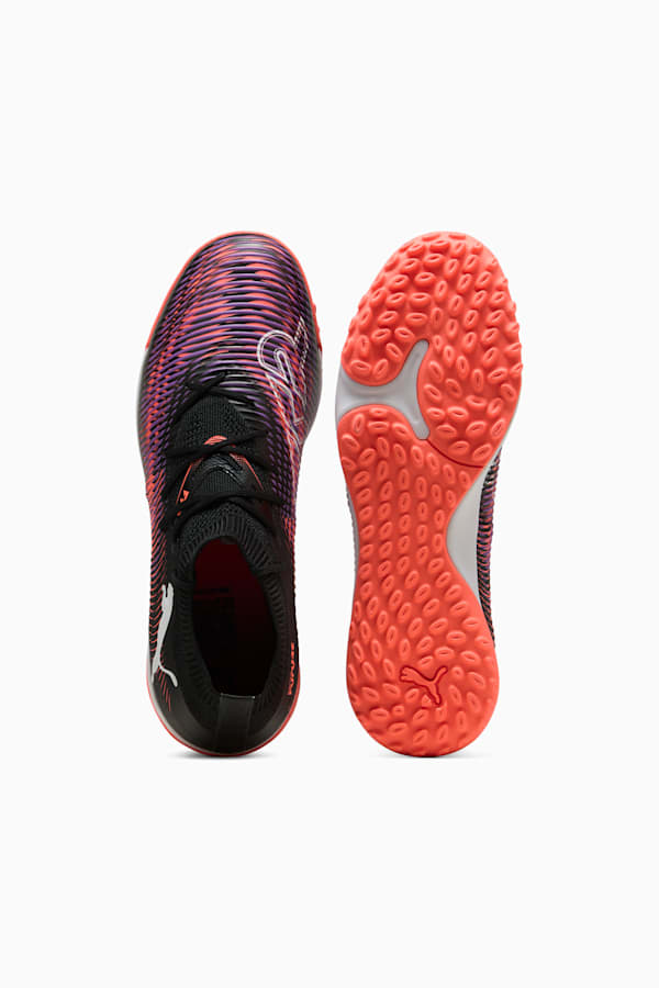 FUTURE 8 MATCH TT Football Boots Unisex, PUMA Black-PUMA White-Glowing Red, extralarge