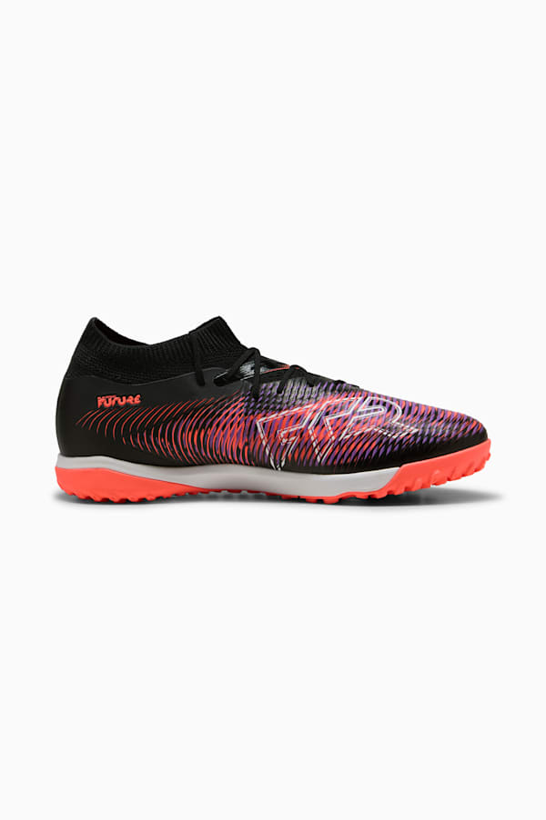 FUTURE 8 MATCH TT Football Boots Unisex, PUMA Black-PUMA White-Glowing Red, extralarge