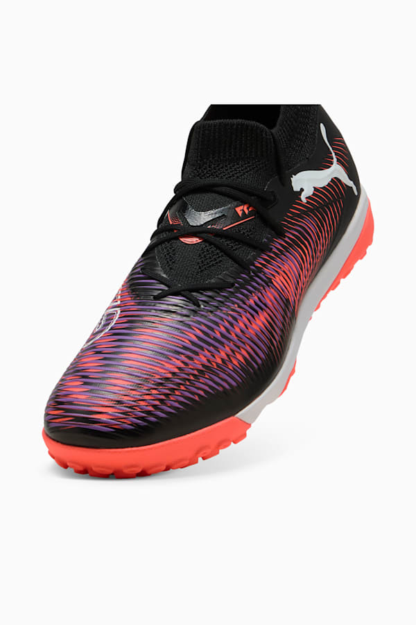 FUTURE 8 MATCH TT Football Boots Unisex, PUMA Black-PUMA White-Glowing Red, extralarge