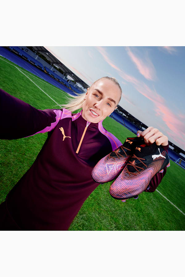 FUTURE 8 ULTIMATE FG Football Boots Women, PUMA Black-PUMA White-Glowing Red, extralarge