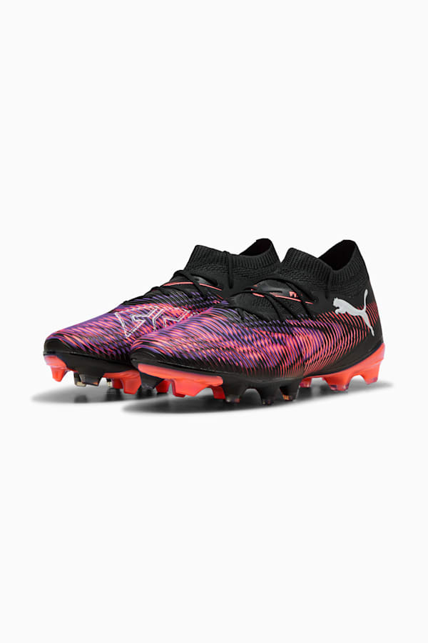 FUTURE 8 MATCH FG/AG Football Boots Women, PUMA Black-PUMA White-Glowing Red, extralarge