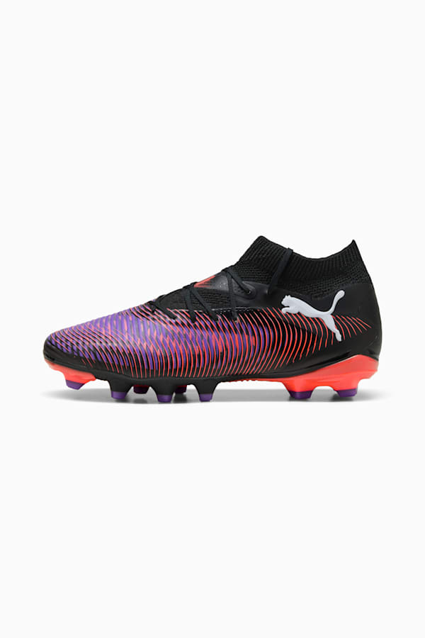 FUTURE 8 PRO FG/AG Football Boots Women, PUMA Black-PUMA White-Glowing Red, extralarge