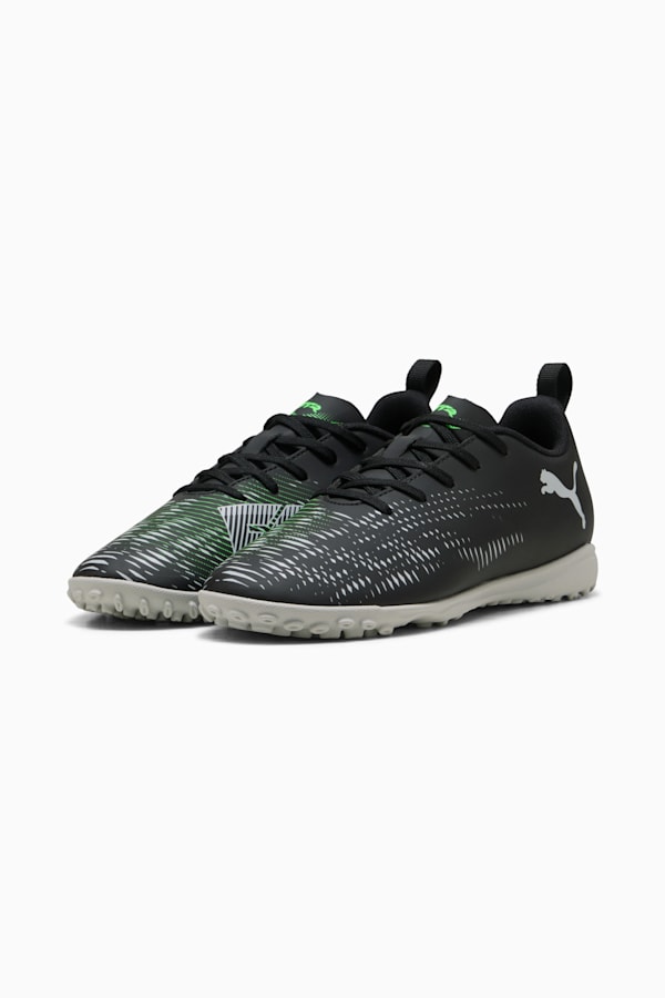 FUTURE 8 PLAY TT Football Boots Youth, PUMA Black-Cool Light Gray-Fluo Green, extralarge