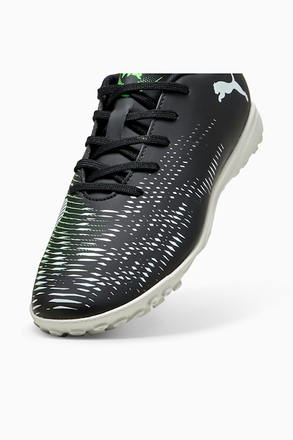FUTURE 8 PLAY TT Football Boots Youth, PUMA Black-Cool Light Gray-Fluo Green, extralarge