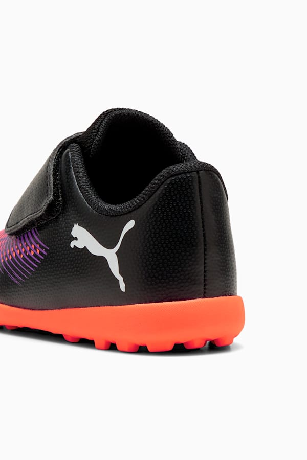 FUTURE 8 PLAY TT V Football Boots Kids, PUMA Black-PUMA White-Glowing Red, extralarge