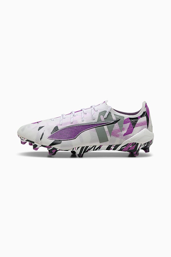 ULTRA 5 ULTIMATE FOREVER FG Football Boots Unisex, PUMA White-Pure Magenta-Feather Gray-PUMA Black, extralarge-GBR