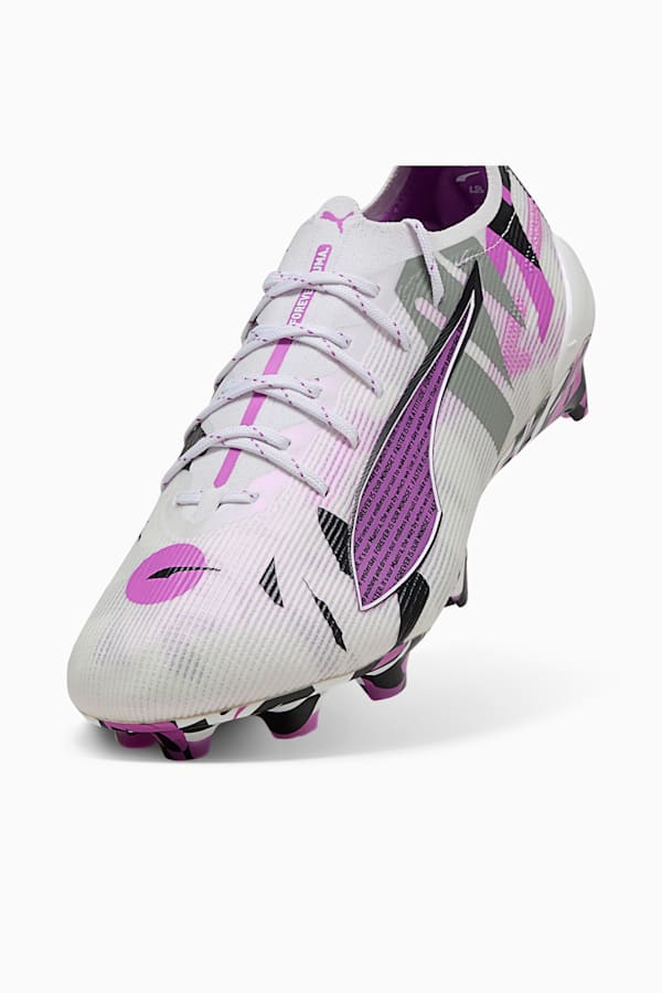 ULTRA 5 ULTIMATE FOREVER FG Football Boots Unisex, PUMA White-Pure Magenta-Feather Gray-PUMA Black, extralarge-GBR