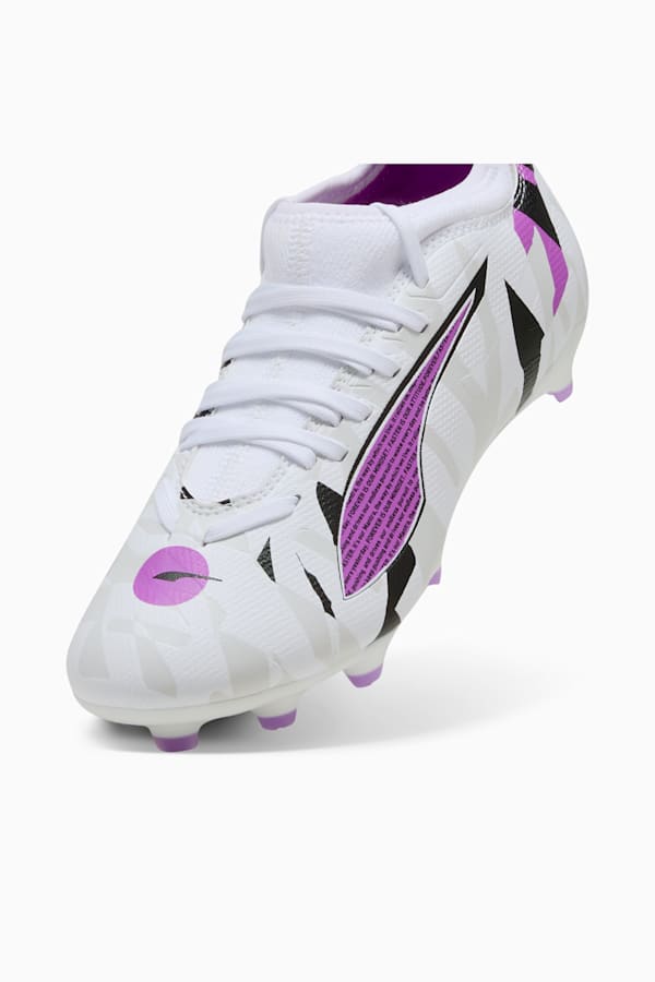 ULTRA 5 MATCH FOREVER FG/AG Football Boots Youth, PUMA White-Pure Magenta-Feather Gray-PUMA Black, extralarge-GBR