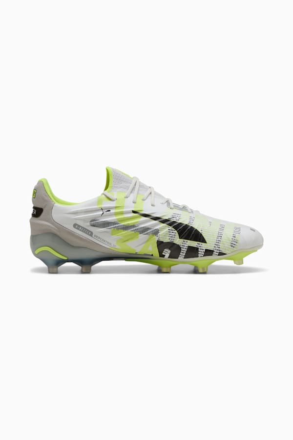 KING ULTIMATE FOREVER FG/AG Football Boots Unisex, Feather Gray-Electric Lime-PUMA White-Flat Light Gray, extralarge-GBR