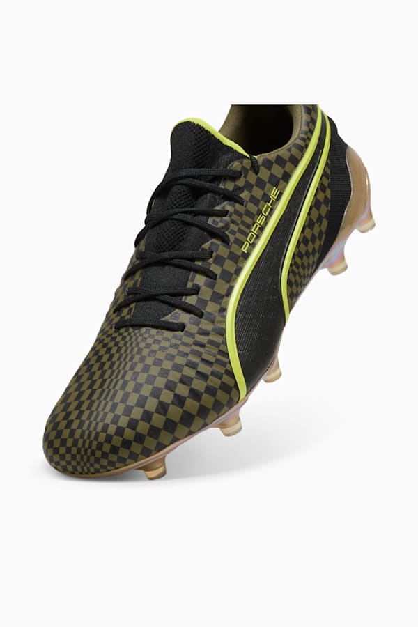 KING ULTIMATE x PORSCHE FG/AG Football Boots Unisex, Olive Drab-PUMA Black-PUMA Gold, extralarge-GBR