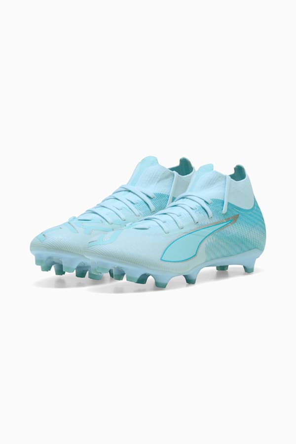 ULTRA 5 MATCH+ LIGHT UP FG/AG Football Boots Women, Icy Blue-Light Aqua, extralarge