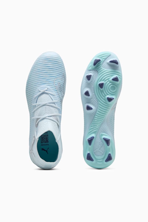 FUTURE 8 PRO LIGHT UP FG/AG Football Boots Women, Icy Blue-Light Aqua-PUMA White-Lapis Lazuli-PUMA Silver, extralarge