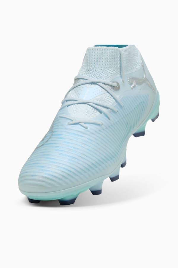 FUTURE 8 PRO LIGHT UP FG/AG Football Boots Women, Icy Blue-Light Aqua-PUMA White-Lapis Lazuli-PUMA Silver, extralarge
