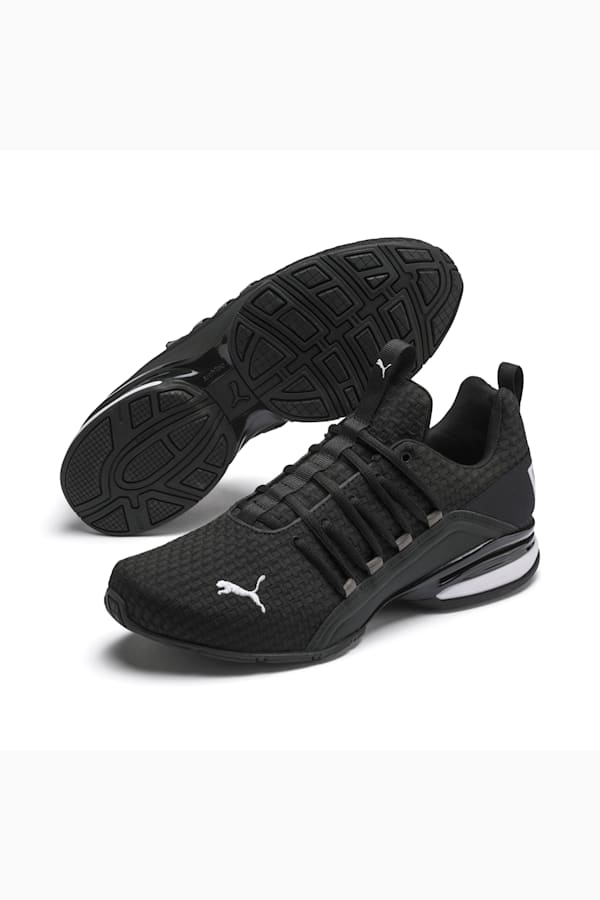 Axelion Block Men's Running Shoes, Puma Black-Puma White, extralarge