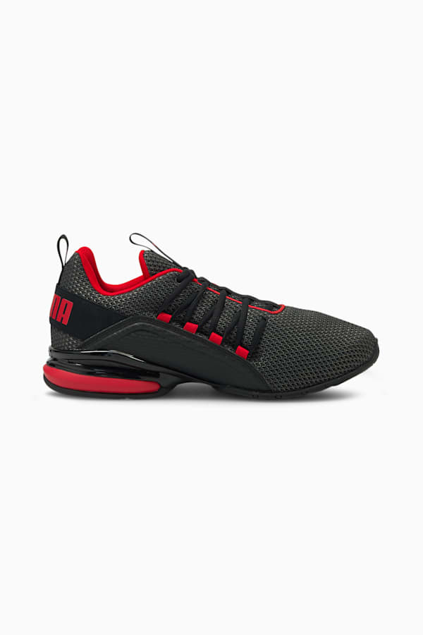 Axelion LS Men's Running Shoes, Puma Black-High Risk Red, extralarge-GBR