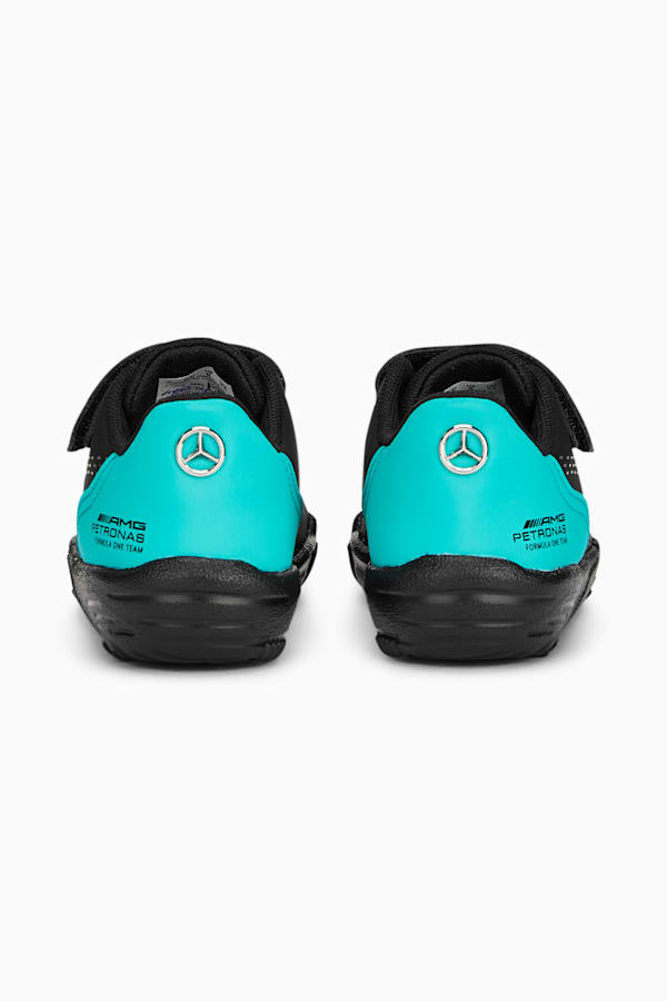 Mercedes-AMG Petronas Drift Cat Decima Toddlers' Motorsport Shoes, PUMA Black-PUMA White-Spectra Green, extralarge