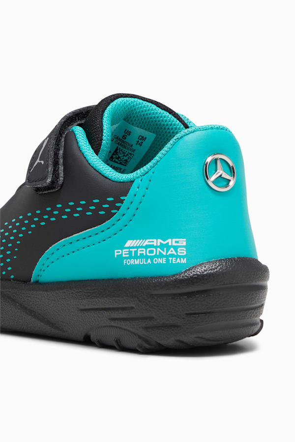 Mercedes-AMG Petronas Drift Cat Decima Toddlers' Motorsport Shoes, PUMA Black-Spectra Green, extralarge