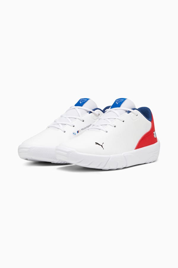 BMW M Motorsport Drift Cat Decima Motorsport Shoes Kids, PUMA White-Pop Red-PUMA White, extralarge