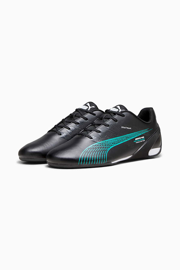 Mercedes-AMG Petronas Motorsport Carbon Cat Driving Shoes, PUMA Black-Spectra Green, extralarge