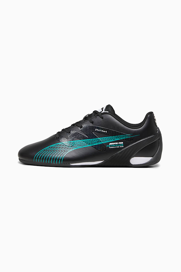 Mercedes-AMG Petronas Motorsport Carbon Cat Driving Shoes, PUMA Black-Spectra Green, extralarge