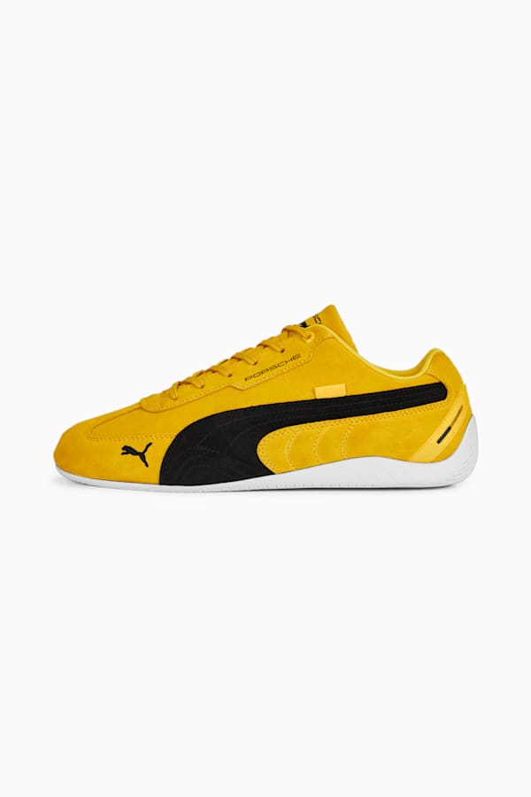 Porsche Legacy Speedcat Motorsport Shoes, Lemon Chrome-PUMA White, extralarge