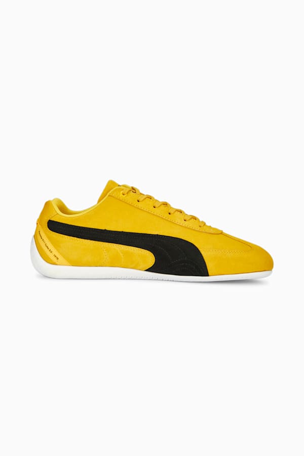 Porsche Legacy Speedcat Motorsport Shoes, Lemon Chrome-PUMA White, extralarge