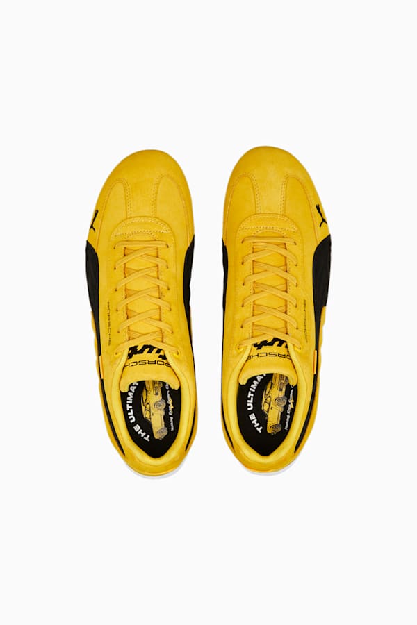 Porsche Legacy Speedcat Motorsport Shoes, Lemon Chrome-PUMA White, extralarge