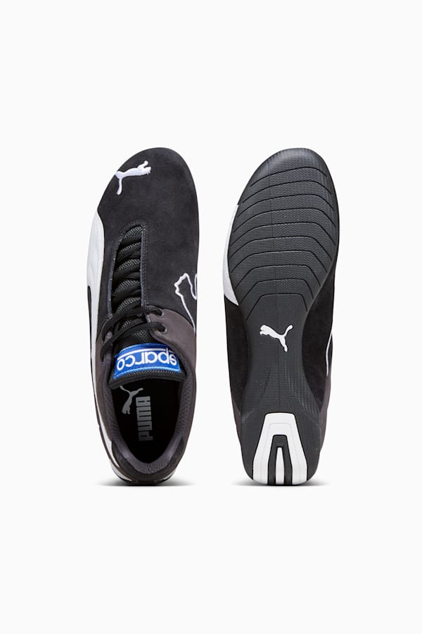 PUMA x SPARCO Future Cat OG Driving Shoes, PUMA Black-PUMA White-Dark Coal, extralarge