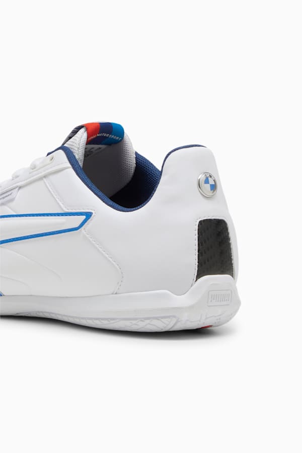 BMW M Motorsport Tune Cat Driving Shoes, PUMA White-Cool Cobalt, extralarge