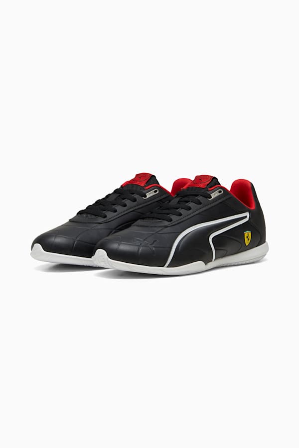 Scuderia Ferrari Tune Cat Driving Shoes, PUMA Black-PUMA Black-PUMA White, extralarge