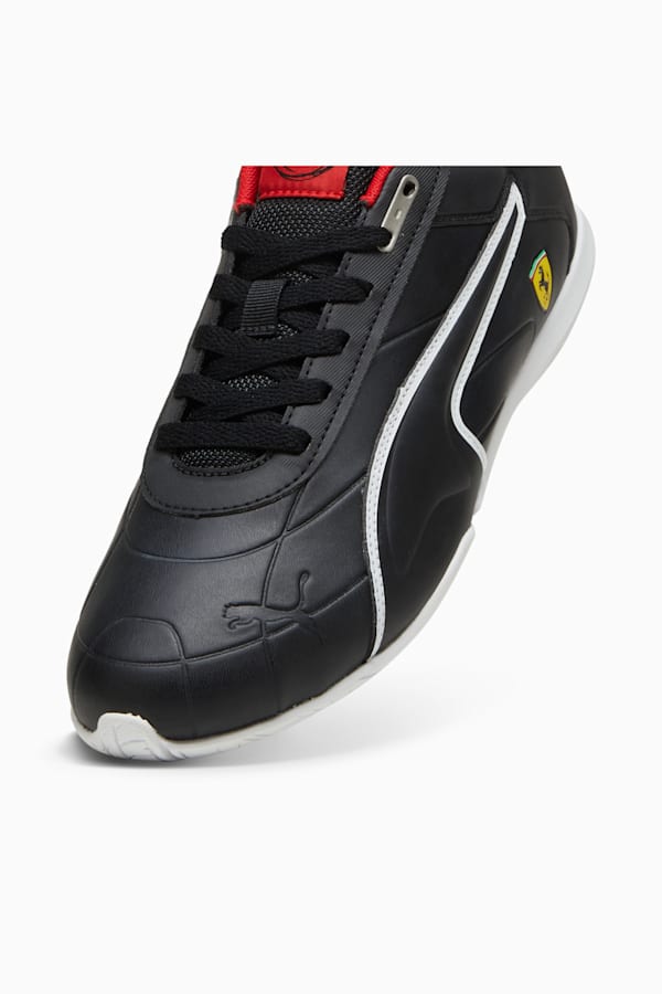 Scuderia Ferrari Tune Cat Driving Shoes, PUMA Black-PUMA Black-PUMA White, extralarge