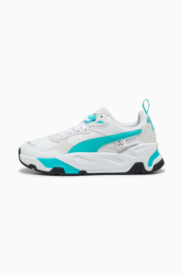 Mercedes-AMG Petronas F1® Trinity Sneakers Youth, PUMA White-Sheen Green, extralarge-GBR